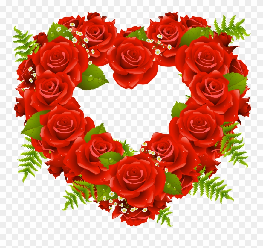 Rose Png - Love Large Wall Clock Clipart