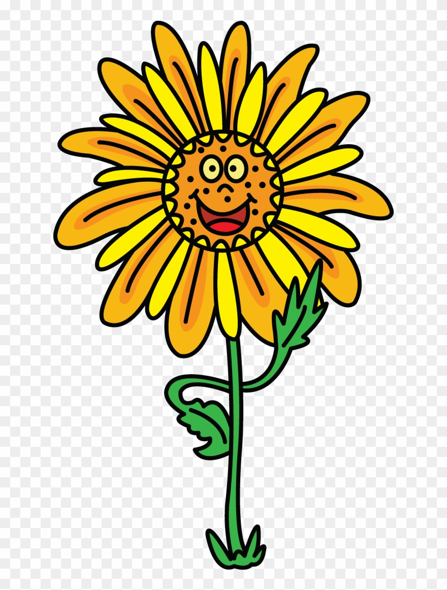 How To Draw Flowers, How To Draw A Rose, Plants, Step - Easy Drawing Of Sunflower Clipart