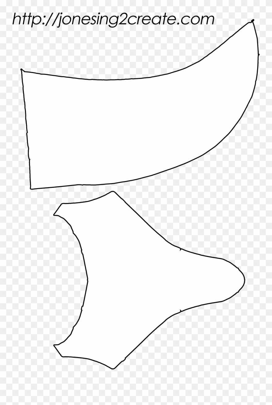 Flamingo Beak Pattern - Make A Flamingo Beak Clipart