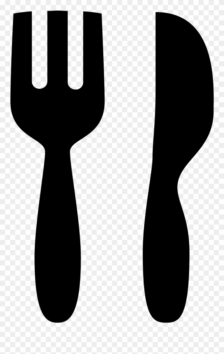 It's A Logo For Restaurants That Has Been Reduced Into - Restaurant Black And White Icon Clipart