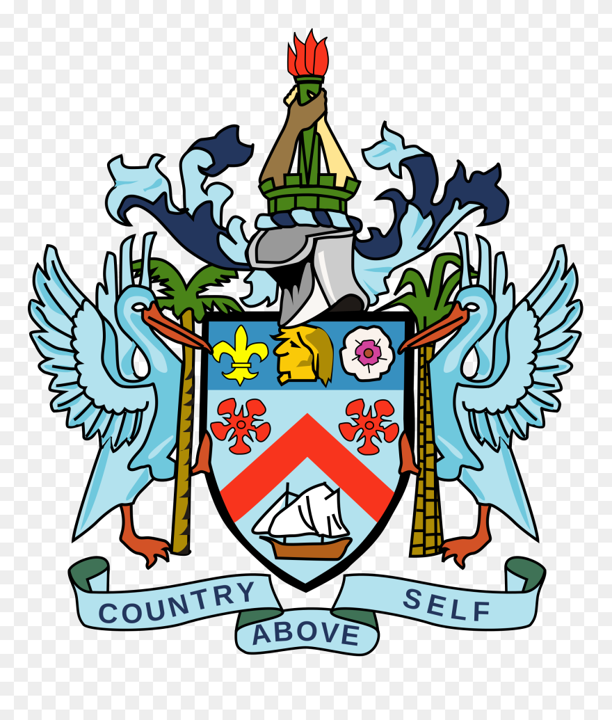 St Kitts Nevis Coat Of Arms Clipart