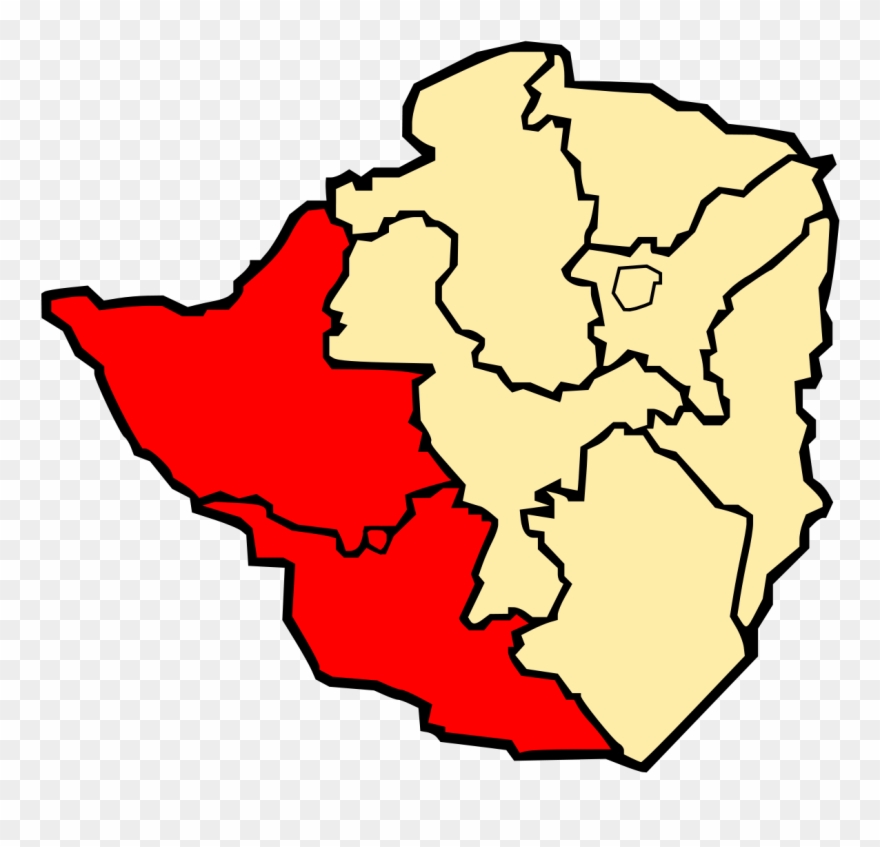 Matabeleland Map Clipart