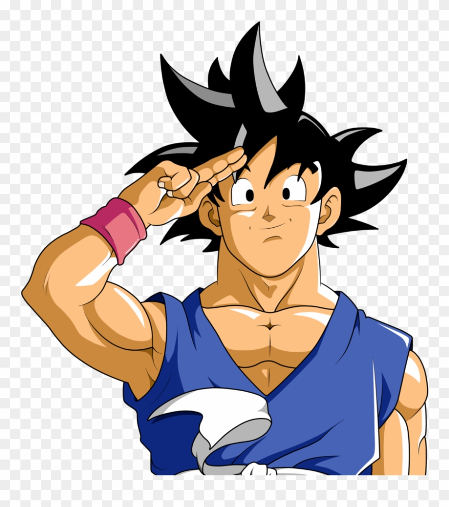 Goku Clipart File - Goku Waving Bye - Png Download