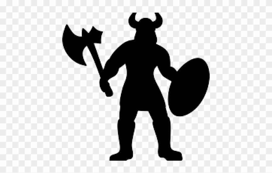 Viking Clipart Silhouette - Sticker - Png Download