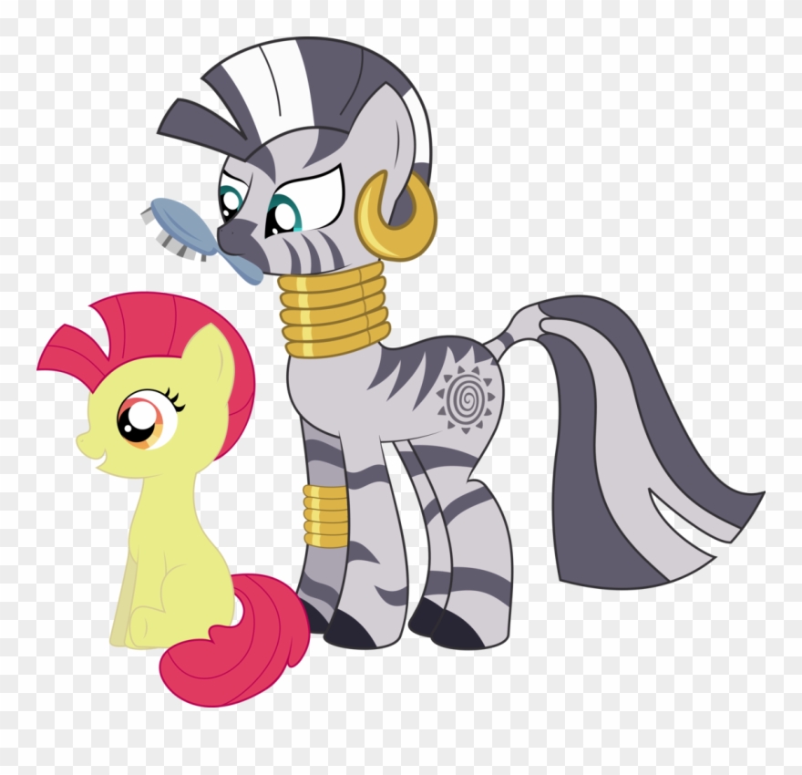 Mohawk Vector Cartoon - Май Литл Пони Зекора Clipart