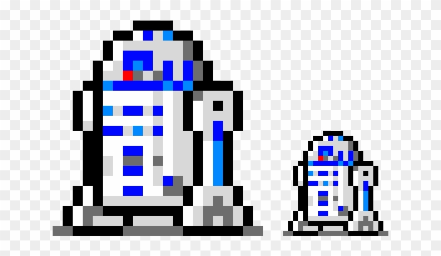 2 R2d2 - Robot Star Wars Pixel Clipart