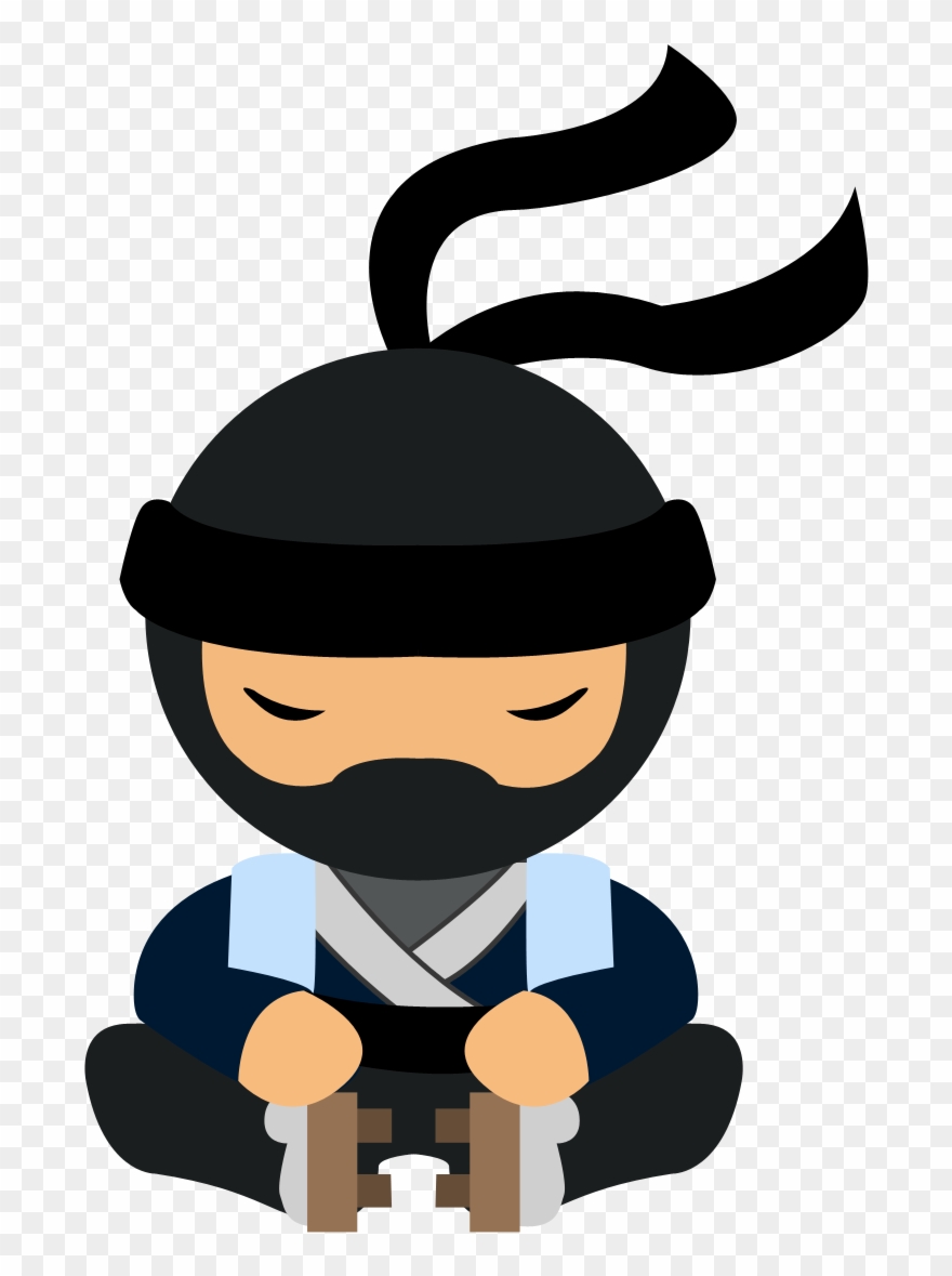 Ninja Clipart Belt - Black Belt Ninja - Png Download