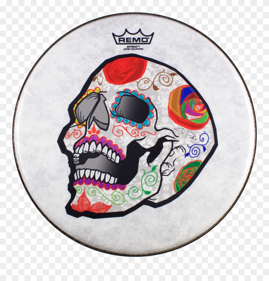 Remo Artbeat Artist Collection Drumhead-jose Pasillas, - Remo Jose Pasillas Clipart