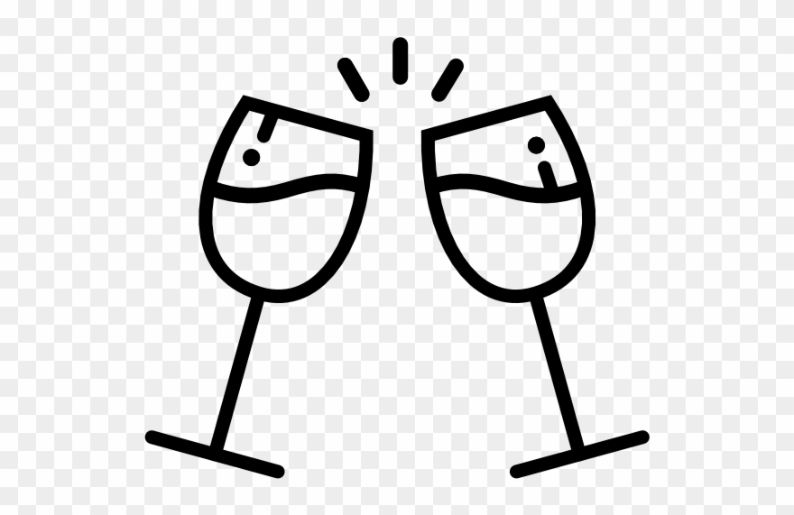 Wine - Food - Toast Icon Png Clipart