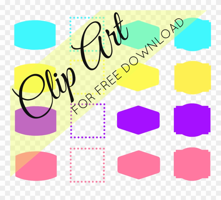 Pastel Labels Clip Art For Free Download - Clip Art - Png Download
