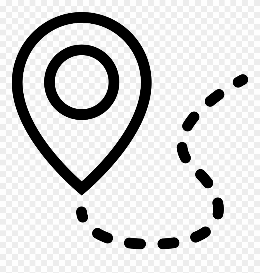 Svg Path To Png Vector Free - Path Line Icon Clipart