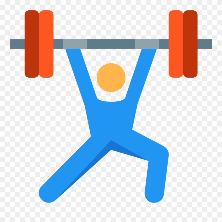 Weightlifting Transparent Images Pluspng - Weightlifting Icon Transparent Clipart
