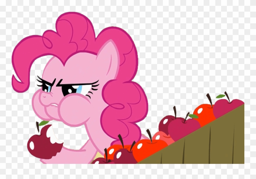 Pinkie Pie Eating Apple By Bc - Pinkie Pie Eating Apple Clipart