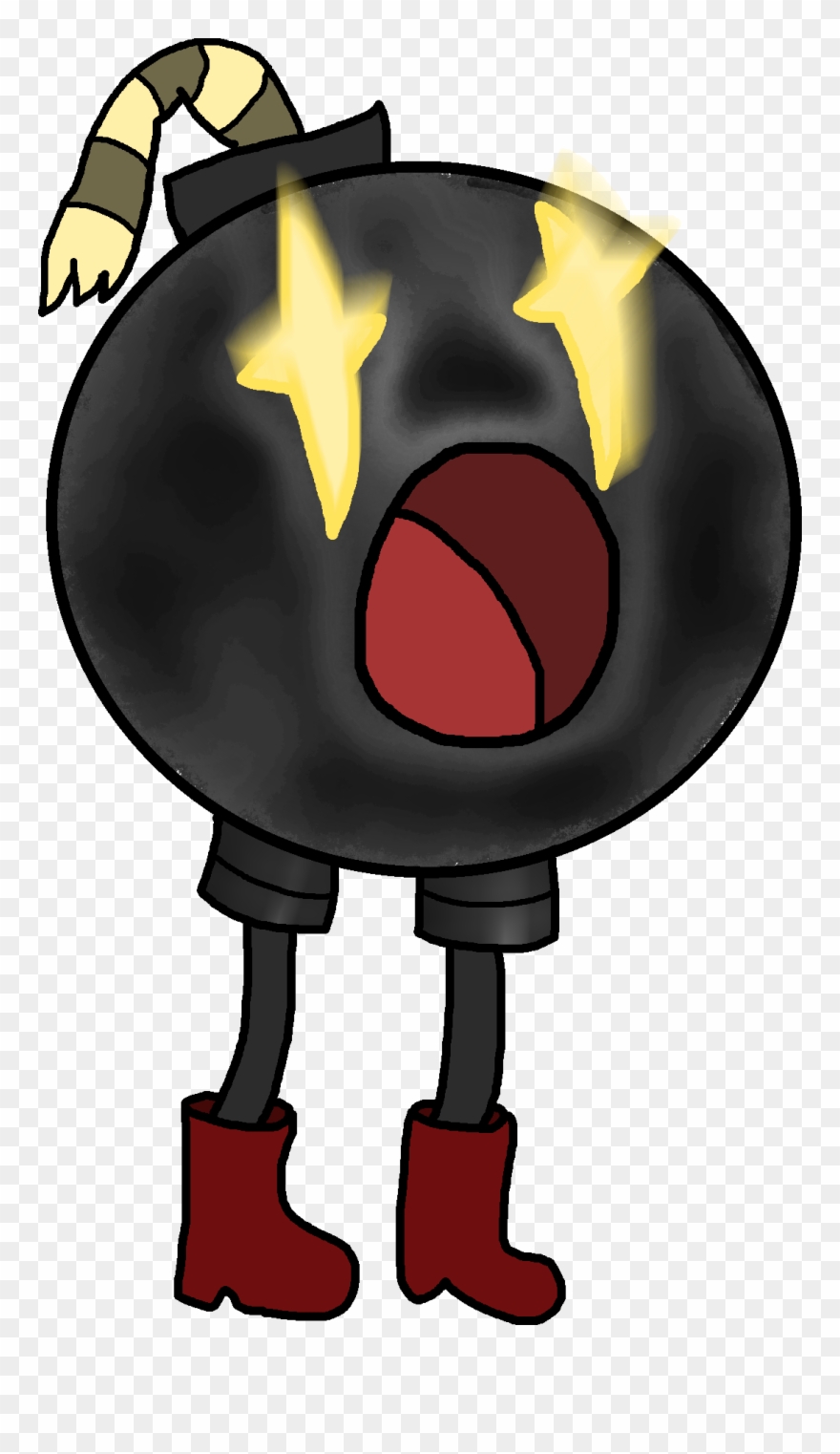 Bomb With Legs - Cosplay Clipart