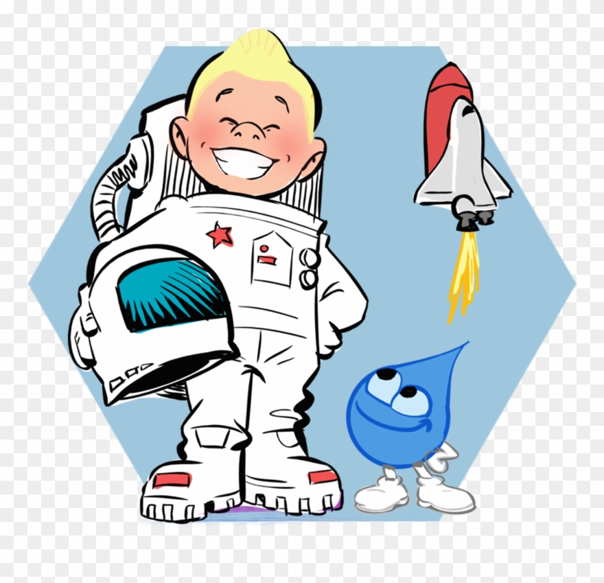 Mini Space Shuttle - Cartoon Clipart