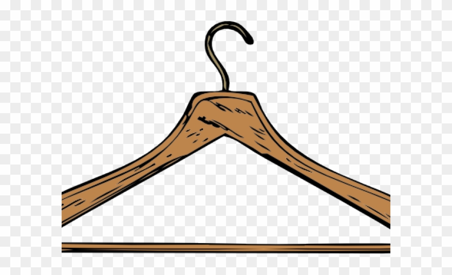 Blue Dress Clipart Hanger Outline - Clothes Hanger Clip Art - Png Download