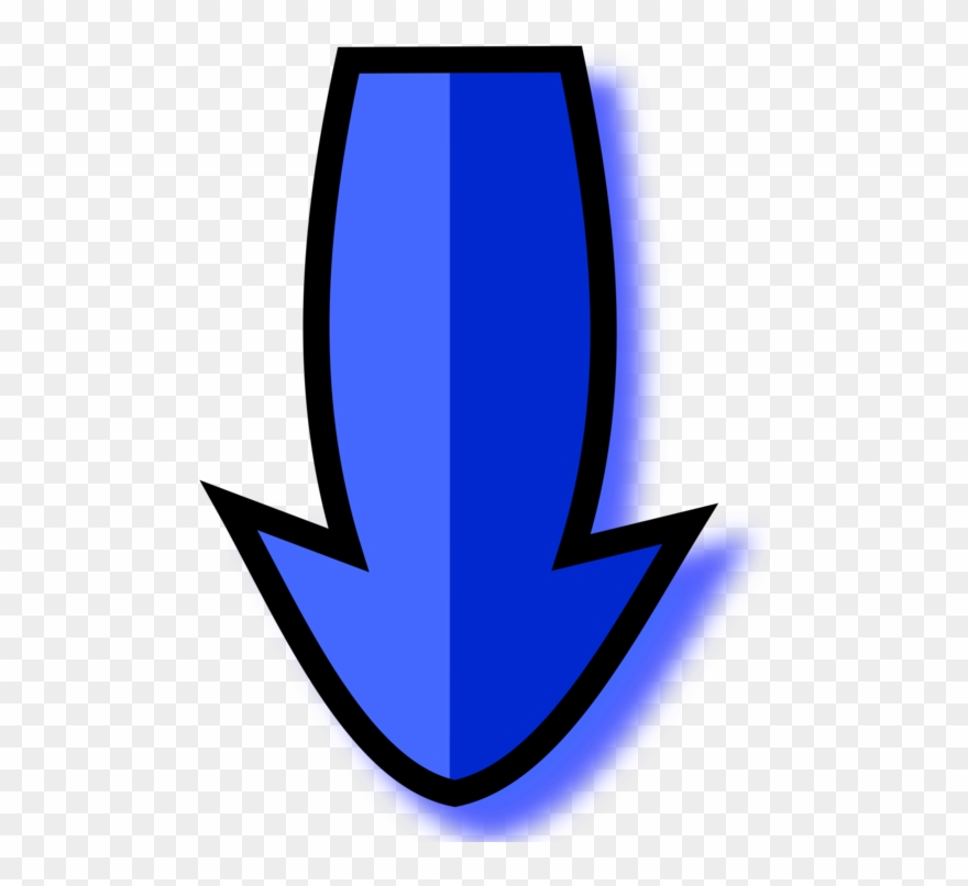 Computer Icons Download Art - Flechas Hacia Abajo Azul Clipart