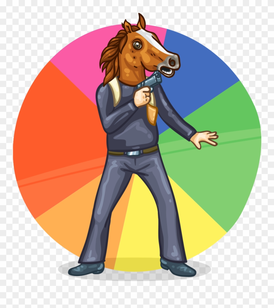Horse Head - Cartoon Clipart