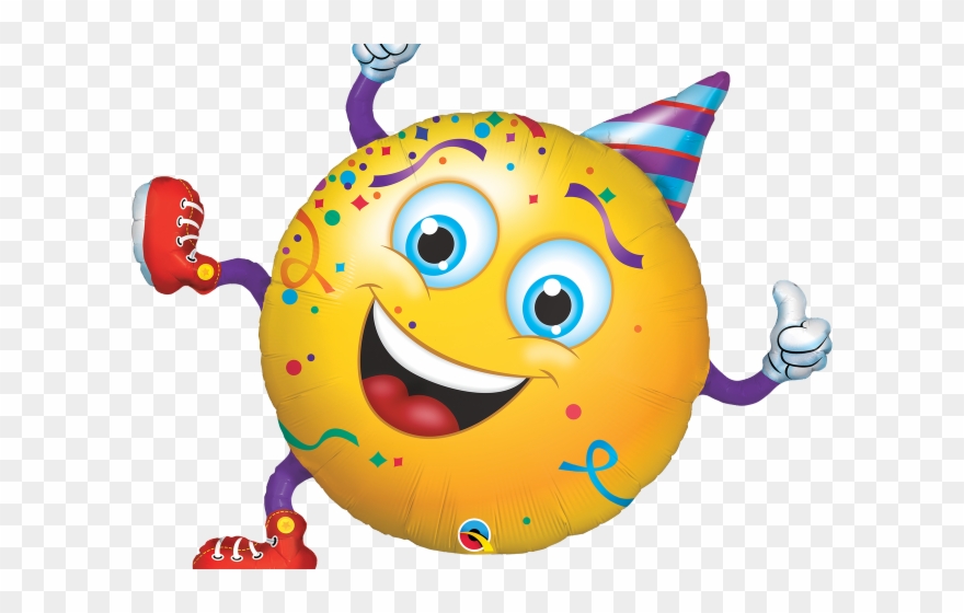 Smileys Clipart Balloon - Smiley Party Png Transparent Png