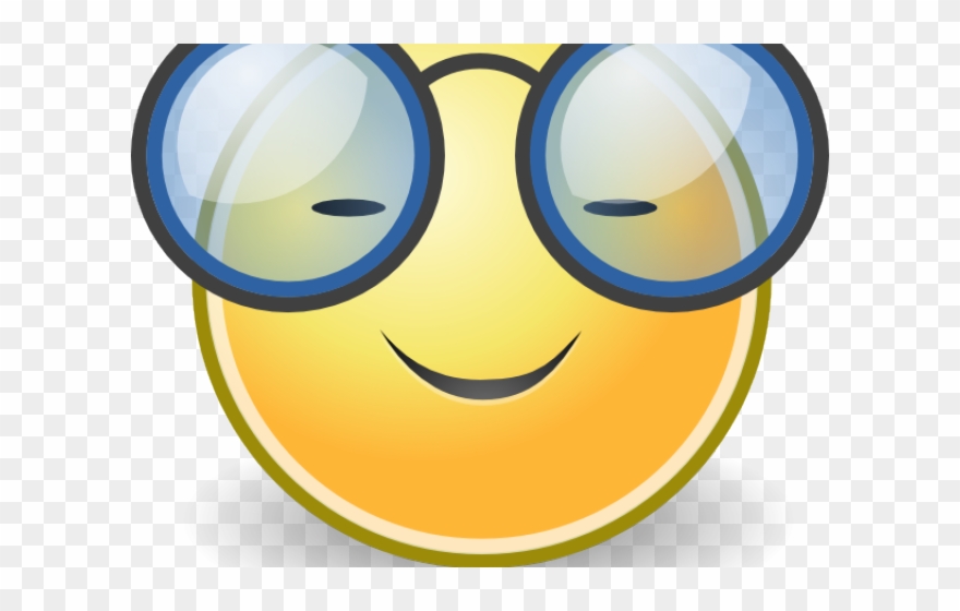 Smiley Clipart Glass - Smiley Face With Glasses - Png Download