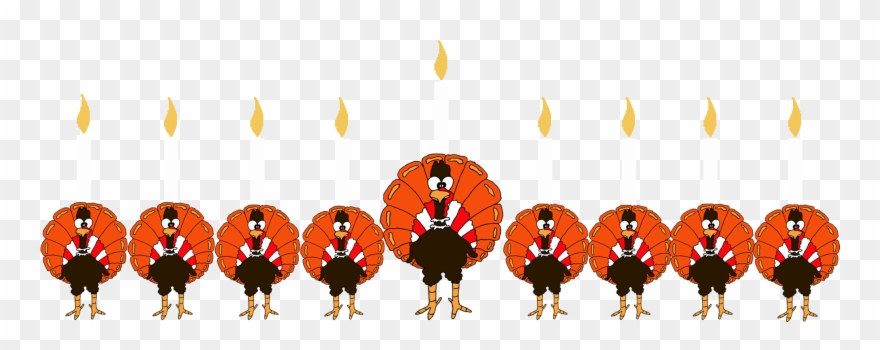Thanksgivukkah Turkey Menorah - Freie Strecken-truthahn-karte Karte Clipart