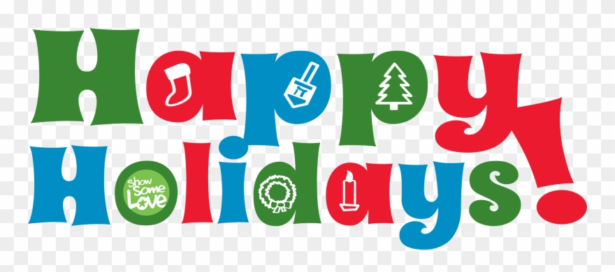 Happy Holidays - Happy Holidays Colorful Clipart