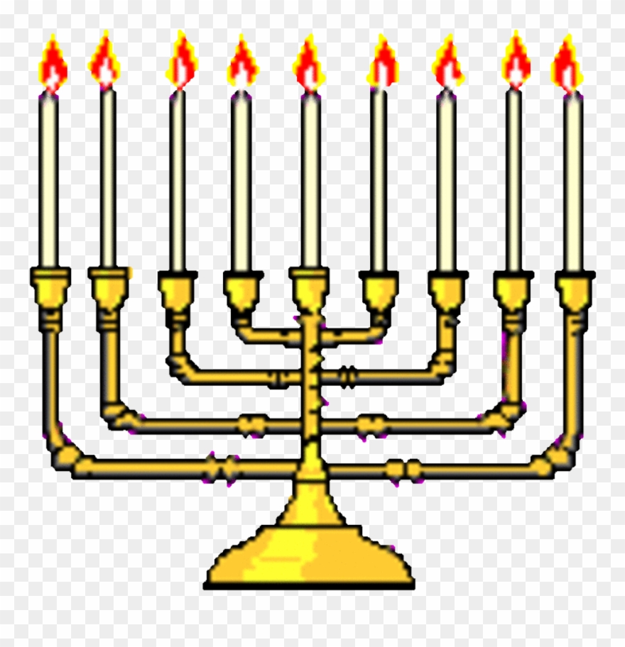 Hanukkah Hanukkahstickers Freetoedit - Animated Menorah Clipart