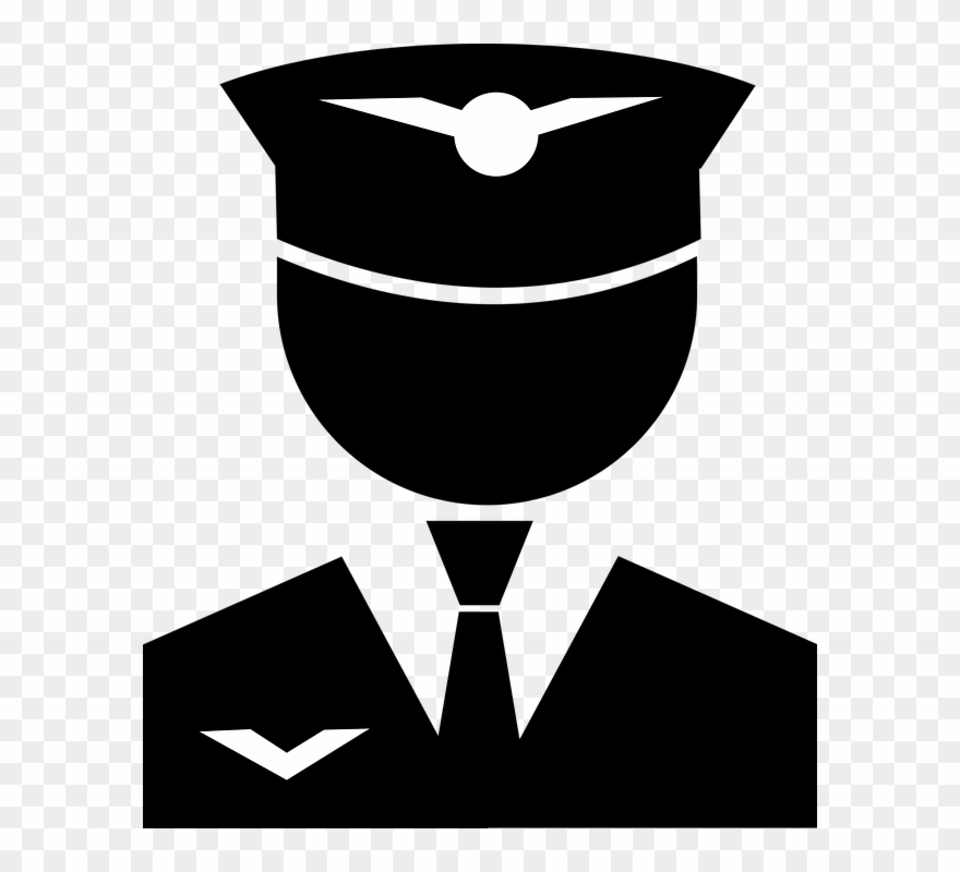 Part 141 Flight Training School - Pilot Silhouette Png Clipart