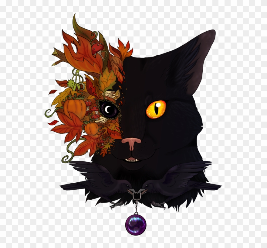 Image Royalty Free Library Autumn Season By Unpleasant - Cat Clipart