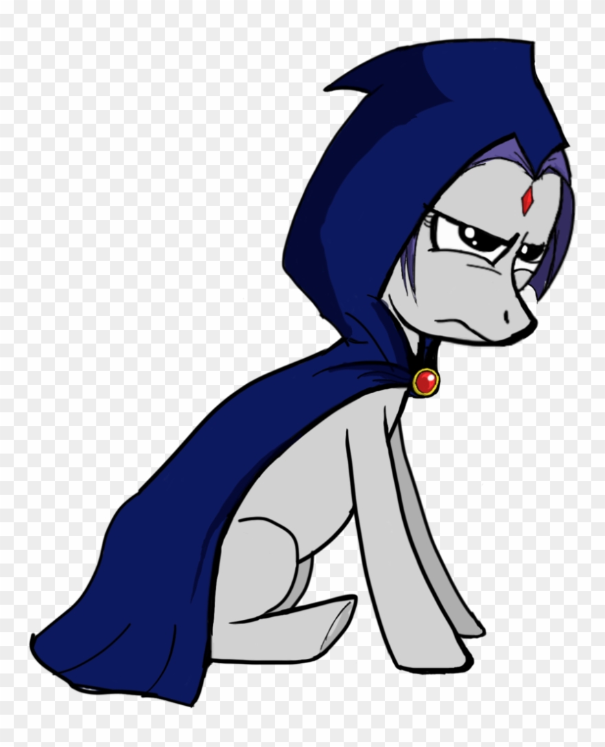 Marker, Ponified, Raven , Safe, Solo, Teen Titans - Raven Clipart