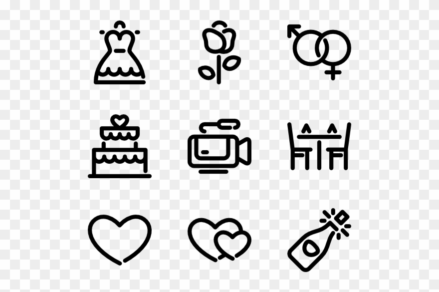 Wedding - Random Icon Transparent Background Clipart