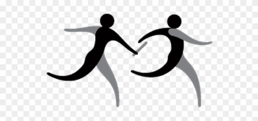 Race Clipart Track And Field - Relay Race Png Transparent Png