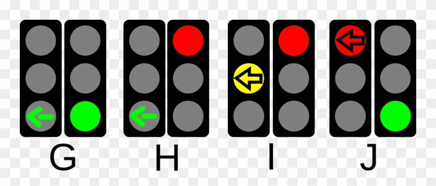 Open - Arrow Traffic Lights Clipart
