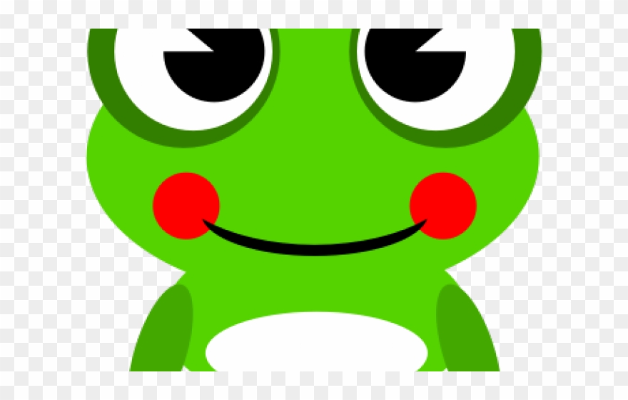 Frogs Clipart Cartoon - Cute Frog Face Cartoon - Png Download