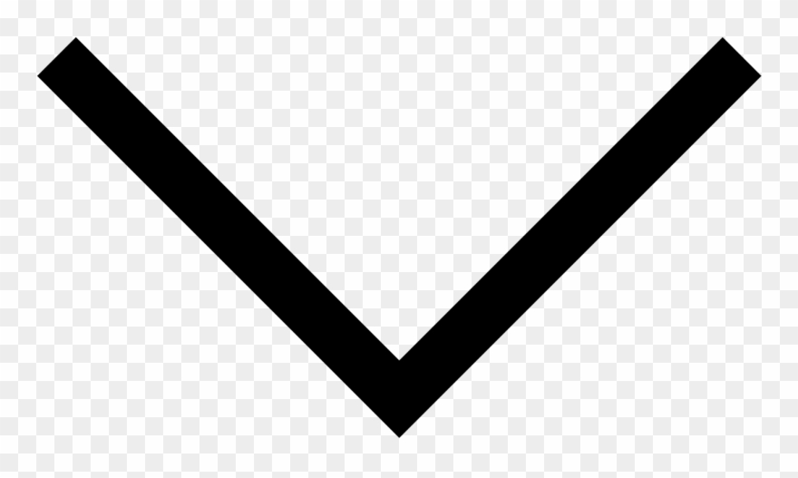Drop Down Box Arrow Comments - Black V Letter Png Clipart