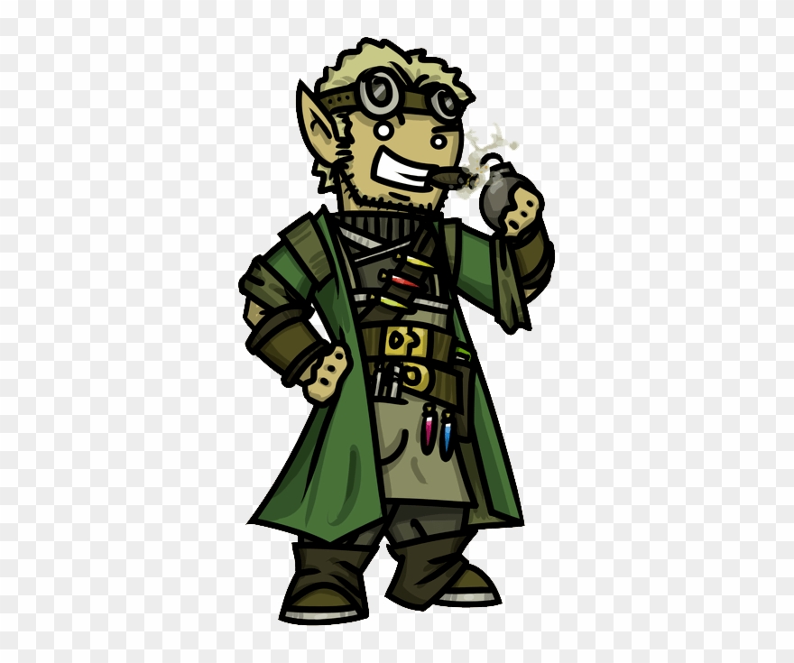 Halfling13 - Halfling Alchemist Clipart