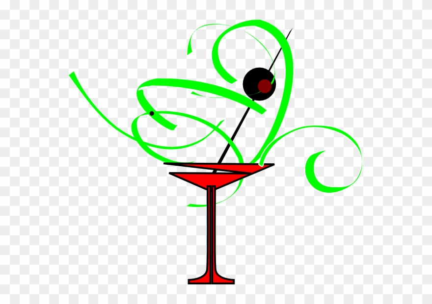 Bachelorette Party Martini Glasses Clipart