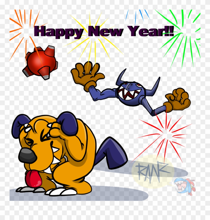 Happy New Year There's Not A Lot Of Art Of These Guys - Cartoon Clipart