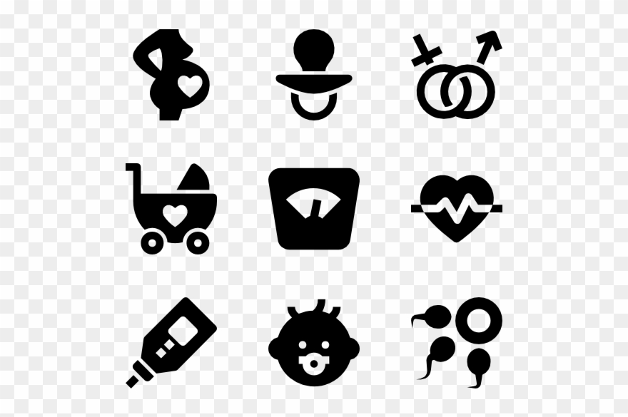 Pregnancy - Success Icons Clipart