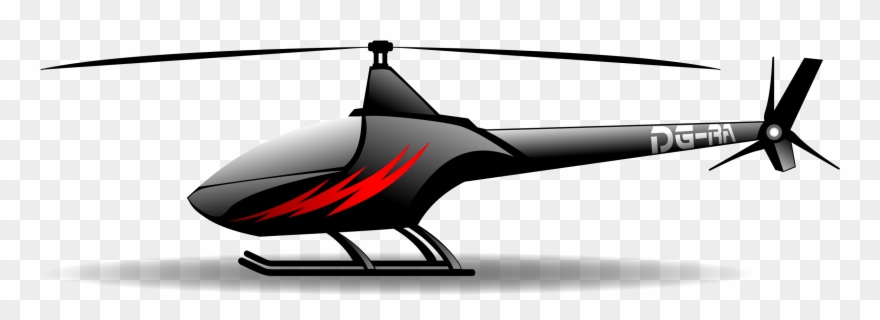 Helicopter Clipart Airplane - Helicopter - Png Download