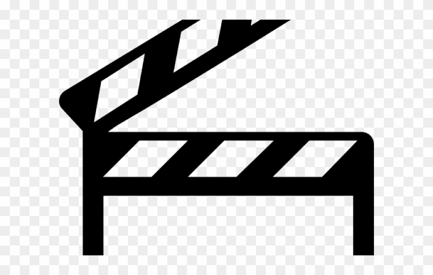 Filmstrip Clipart Hollywood Spotlight - Clapper Board Icon Png Transparent Png