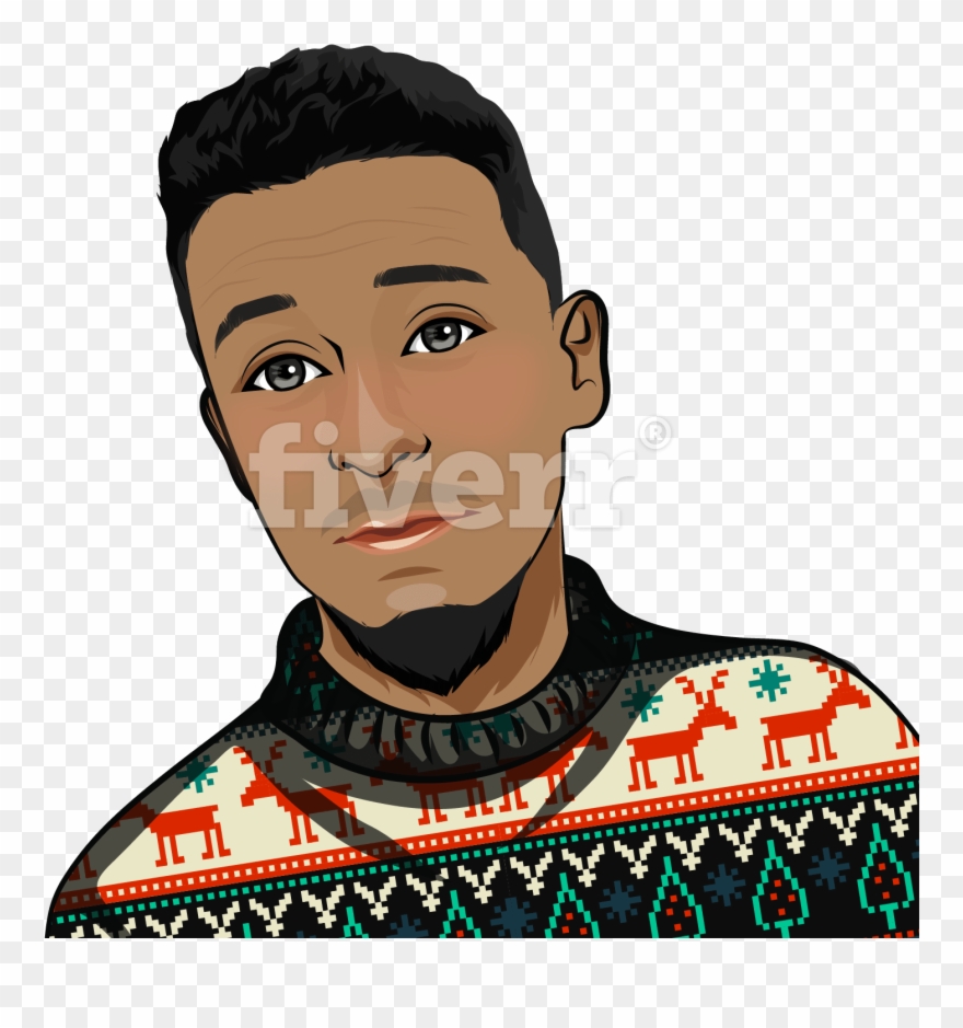 Ugly Christmas Sweater Satin Style Scarf - Bandana Clipart