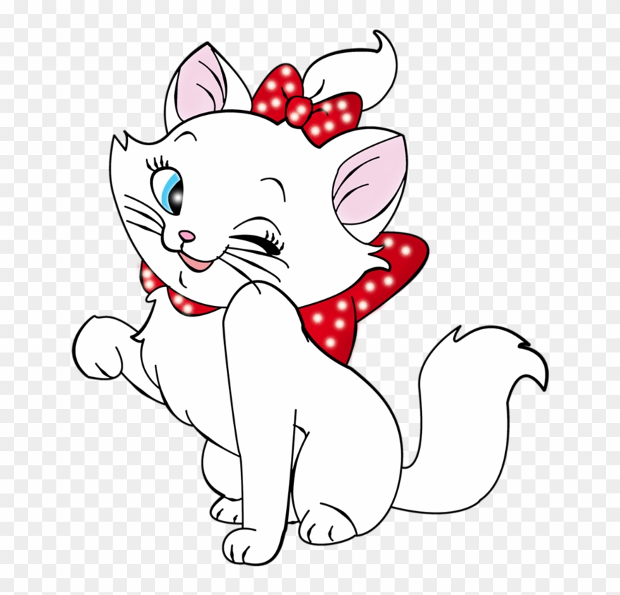 Kitten Cartoon, Gata Marie, Disney Clipart, Cat Clipart, - Cartoon Images Of Kittens - Png Download