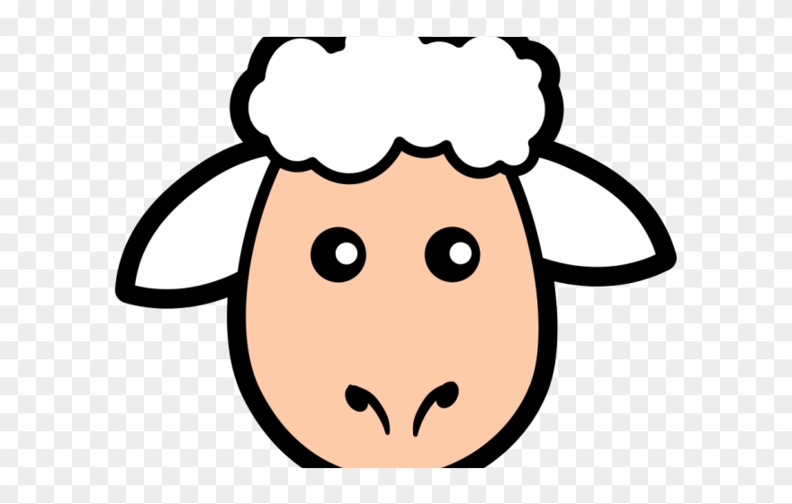 Lamb Clipart Market - Draw A Sheep Head - Png Download