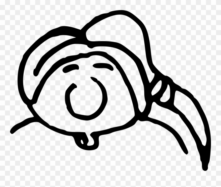 Drawing Silhouette Cartoon Head Caricature - Drawing Clipart