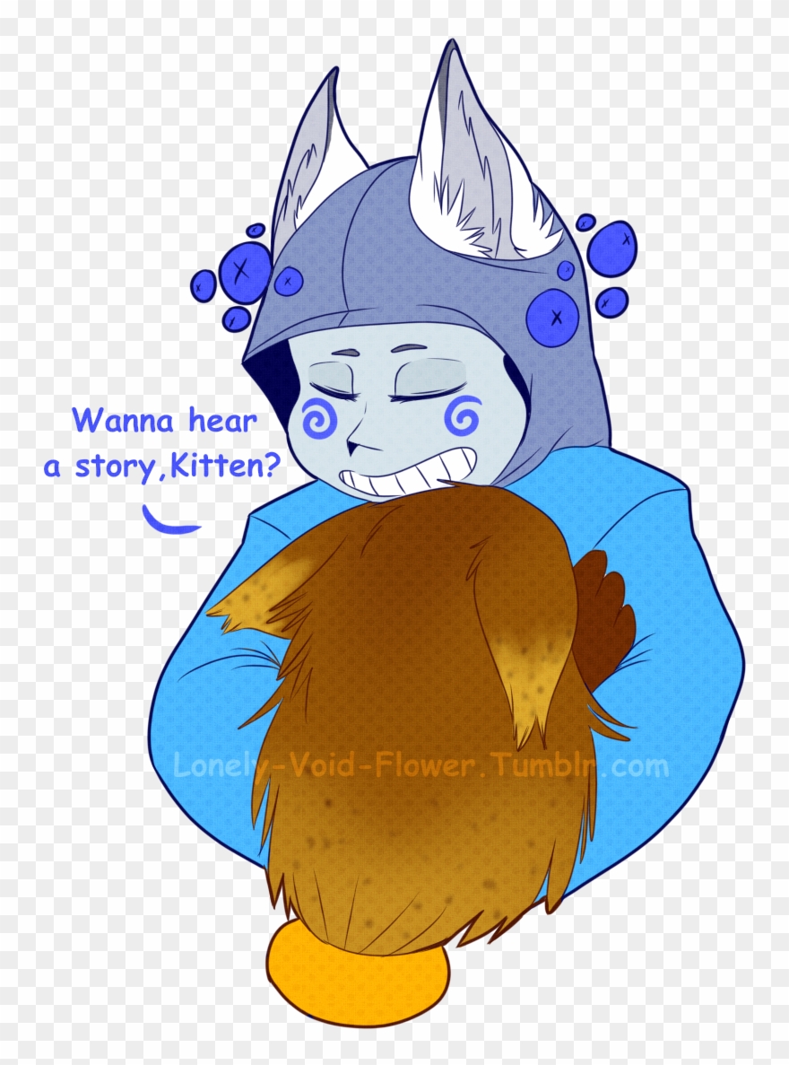 ““wanna Hear A Story,kitten” - Cartoon Clipart