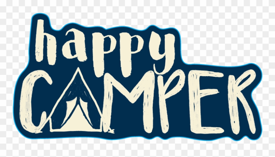 Happy Camper Sticker Clipart