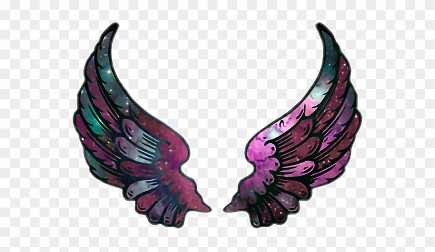 Aesthetic Clipart Angel's Wing - Wings Galaxy - Png Download