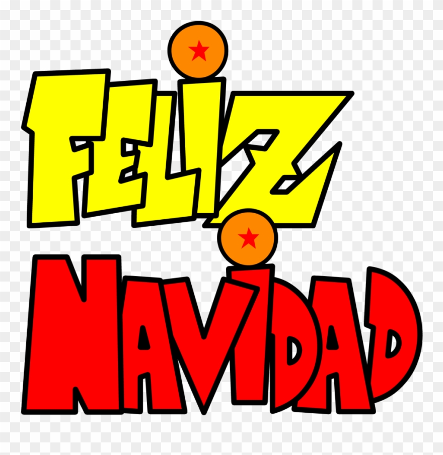 Feliznavidad Navidad Letras Letter Dragonball Dragonbal - Goku Clipart