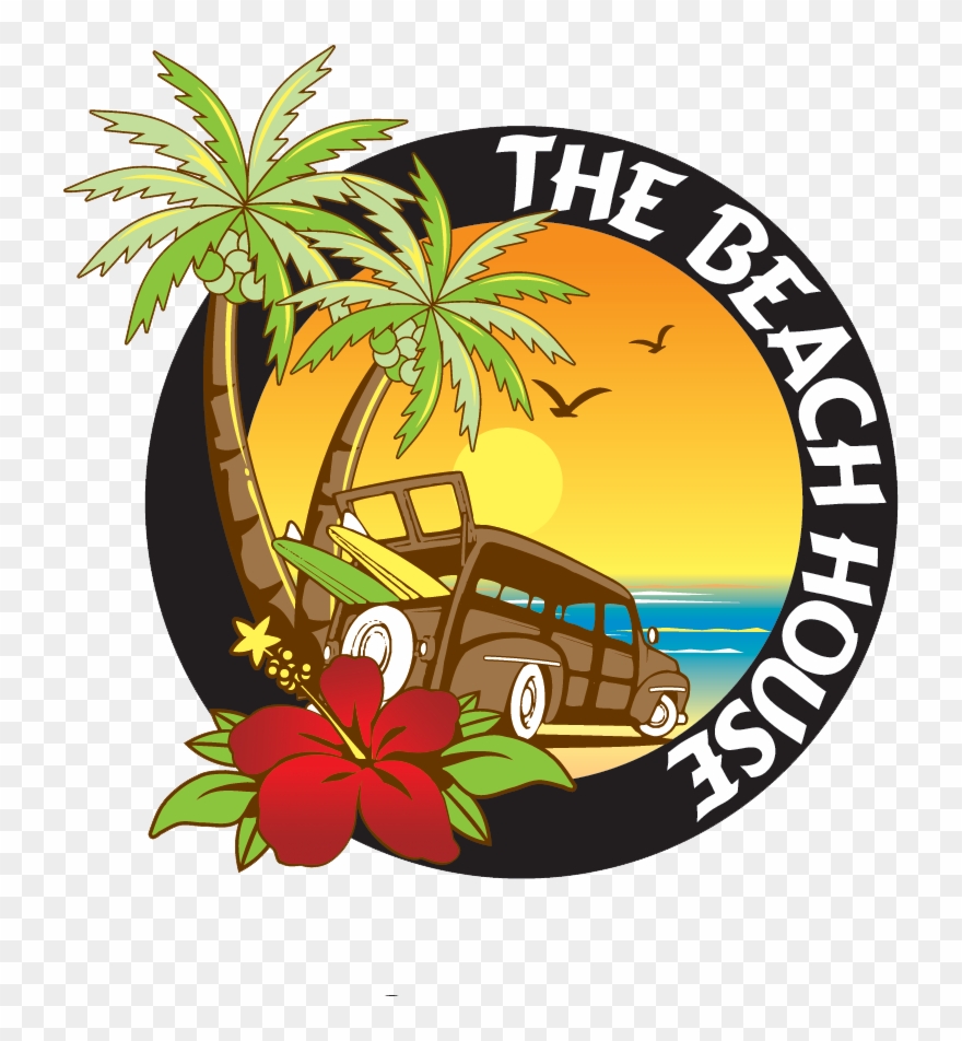 Beach House New Logo Red Flower Lb Rvc - Beach House Long Beach Clipart